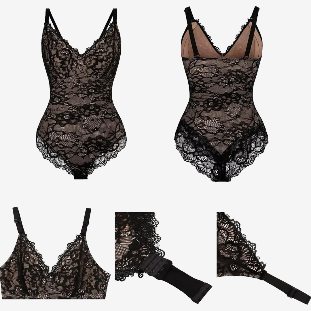 Héloïse™ Tvarující tělo s květinovým vzorem