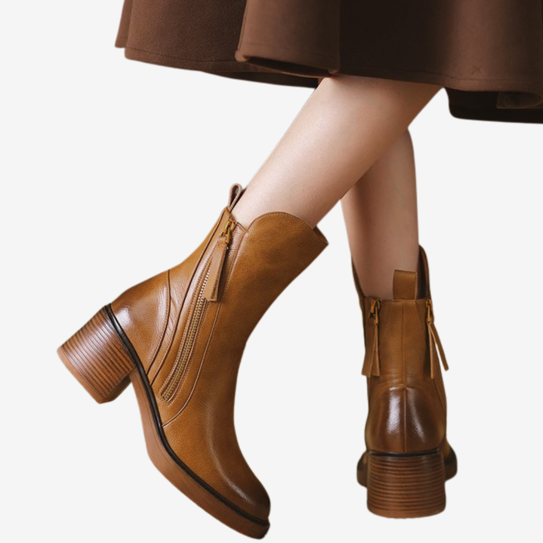 Calista™ Zip na blokovém podpatku