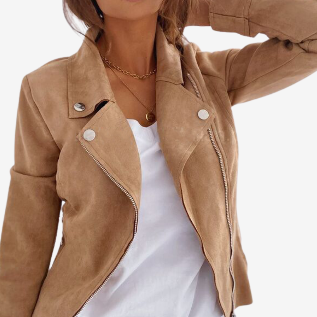 Adoria™ Elegantní kožená bunda