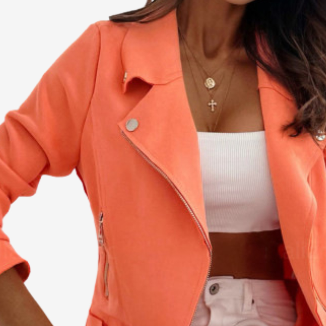 Adoria™ Elegantní kožená bunda