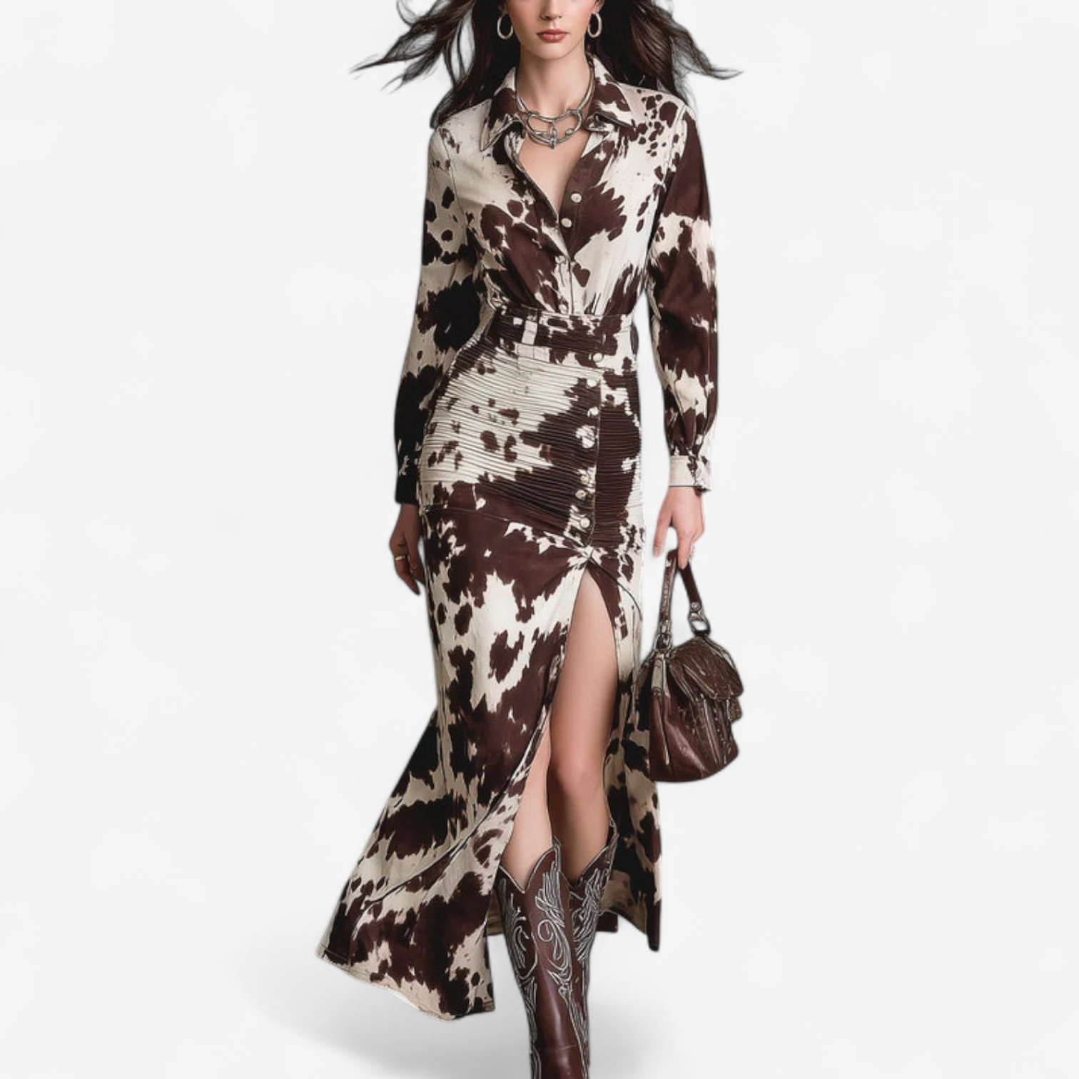 Dolores™ Elegantní potištěné šaty