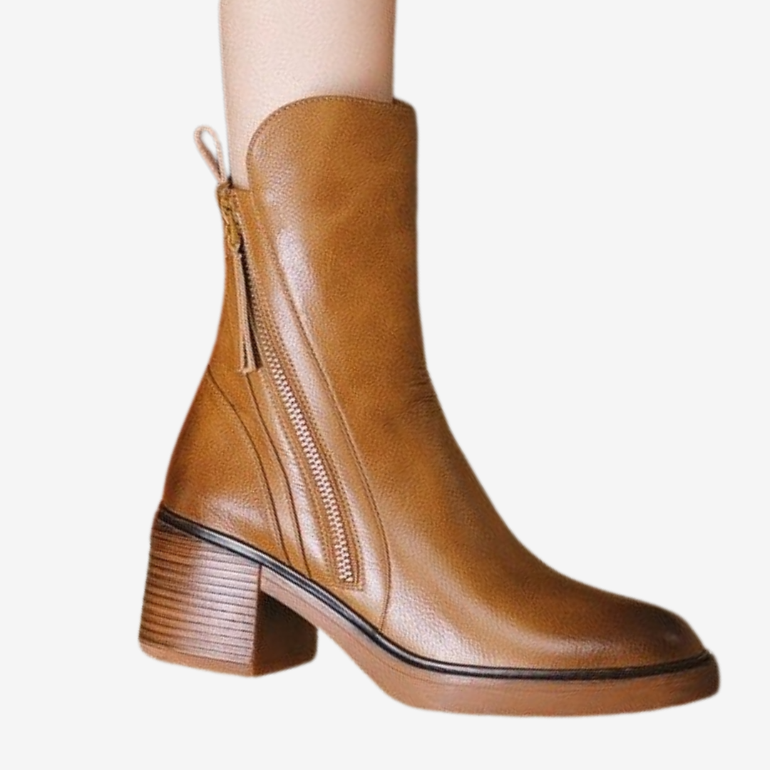 Calista™ Zip na blokovém podpatku