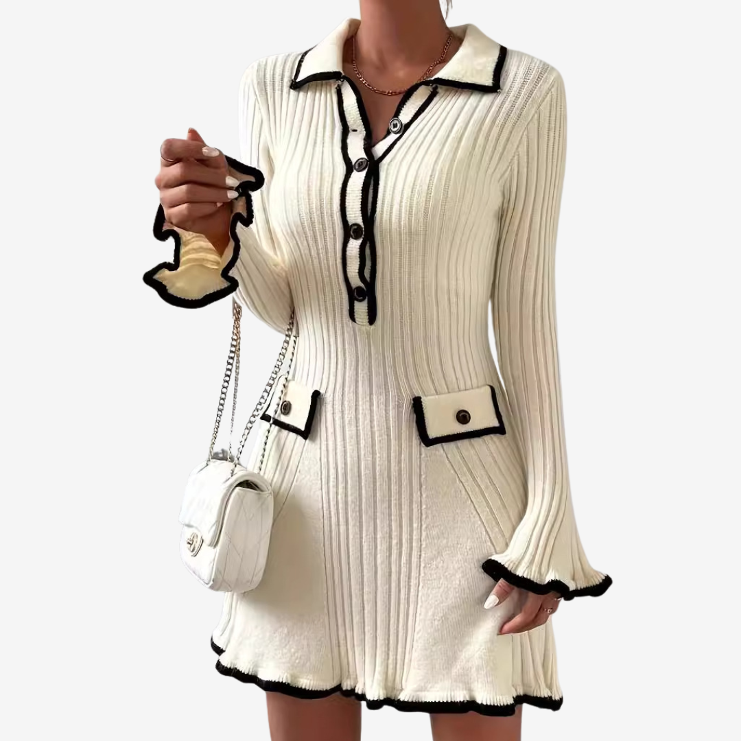 Hetty™ Strukturované svetrové šaty