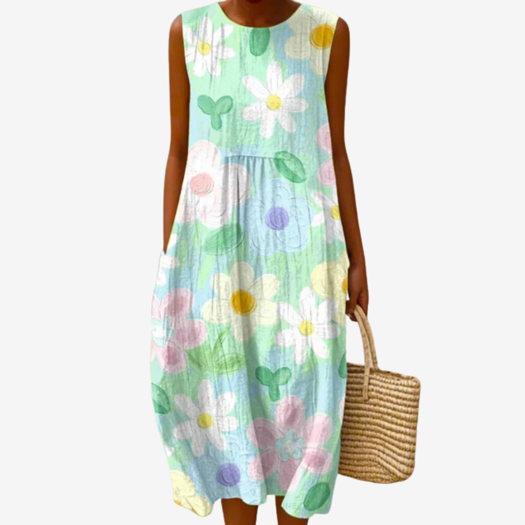 Éline™ Bohémské květinové midi