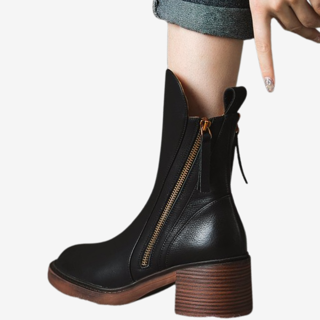 Calista™ Zip na blokovém podpatku