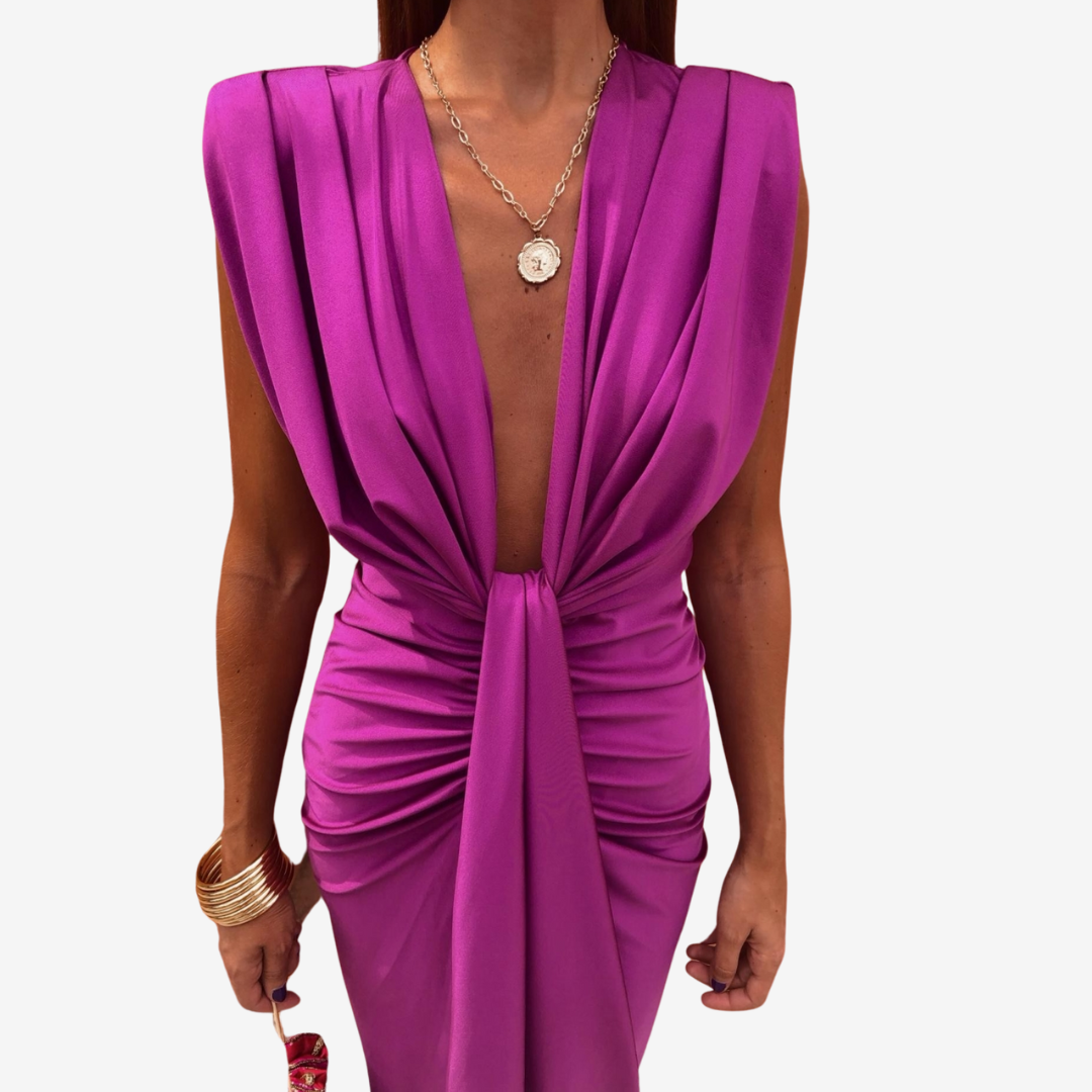 Assia™ Nařasené midi šaty