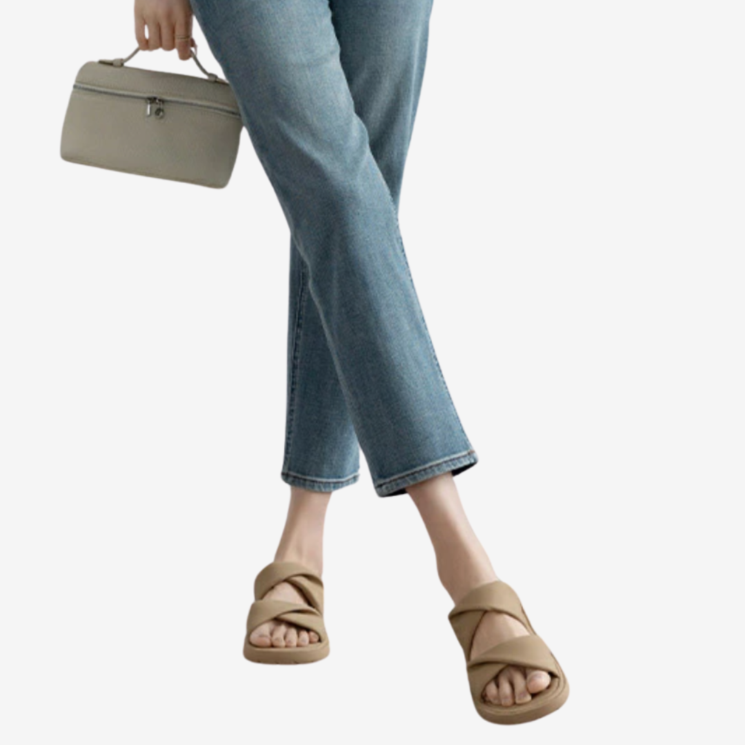 Adélaïde™ Kožené ploché sandály