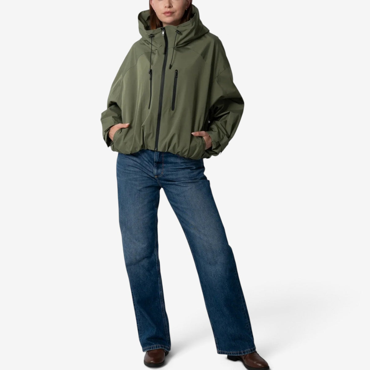 Amara™ Oversized větrovka s kapucí
