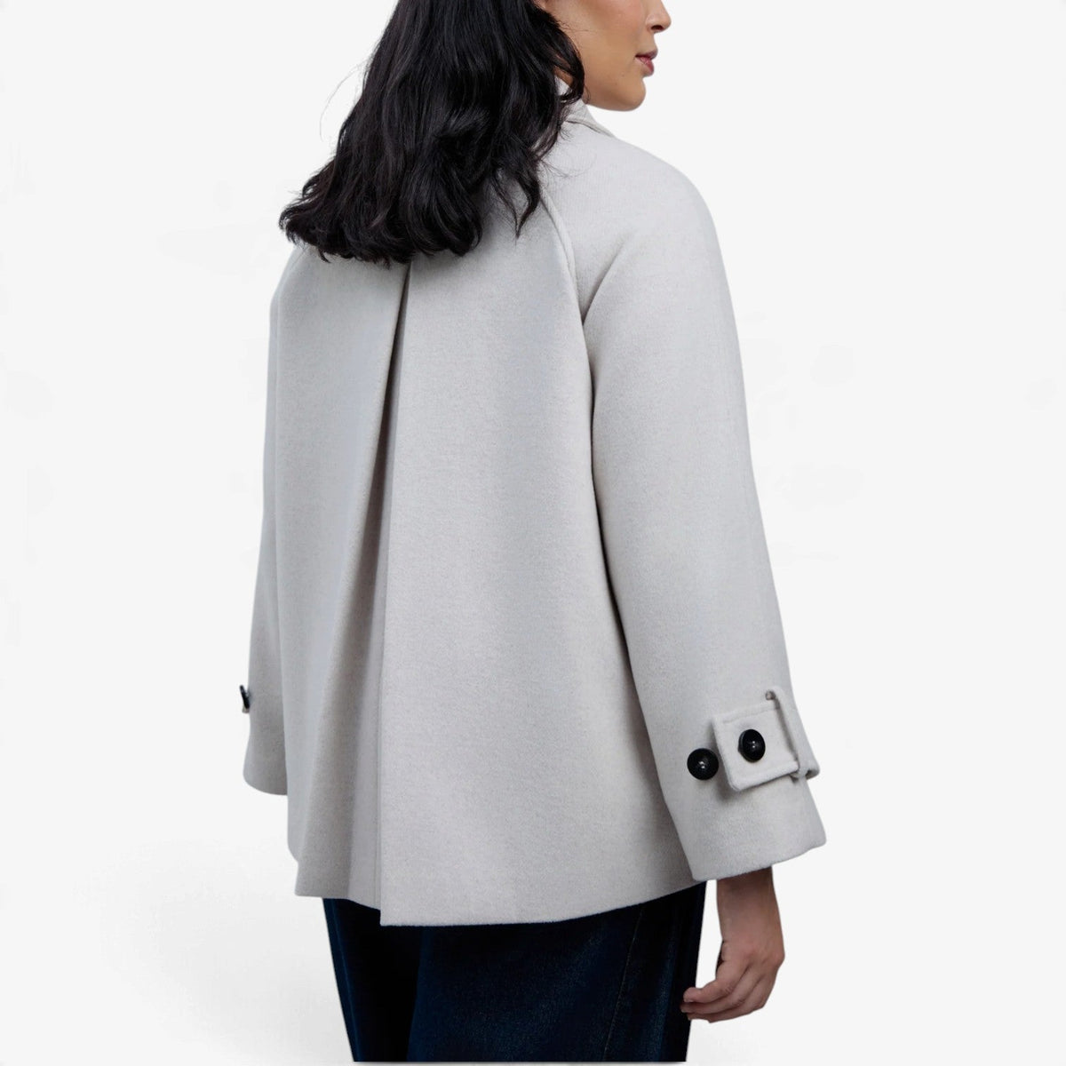 Aurelia™ Oversized kabátový plášť z vlněné směsi
