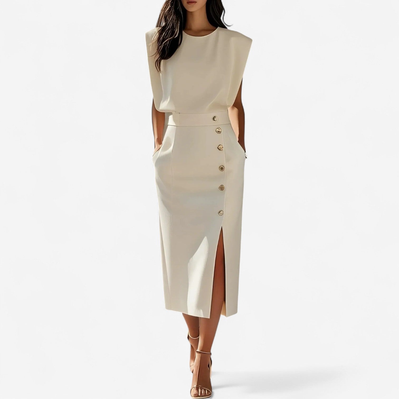 Stéphanie™ Elegantní strukturovaný overal