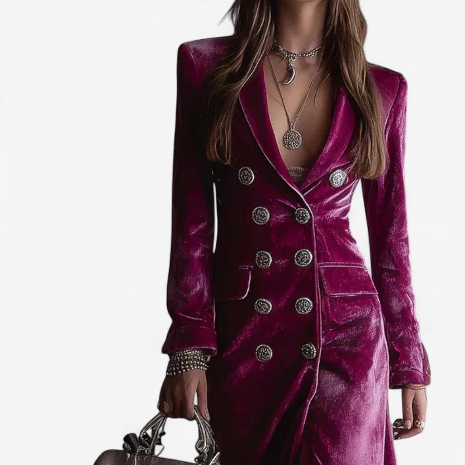 Virginie™ Sametové zavinovací šaty