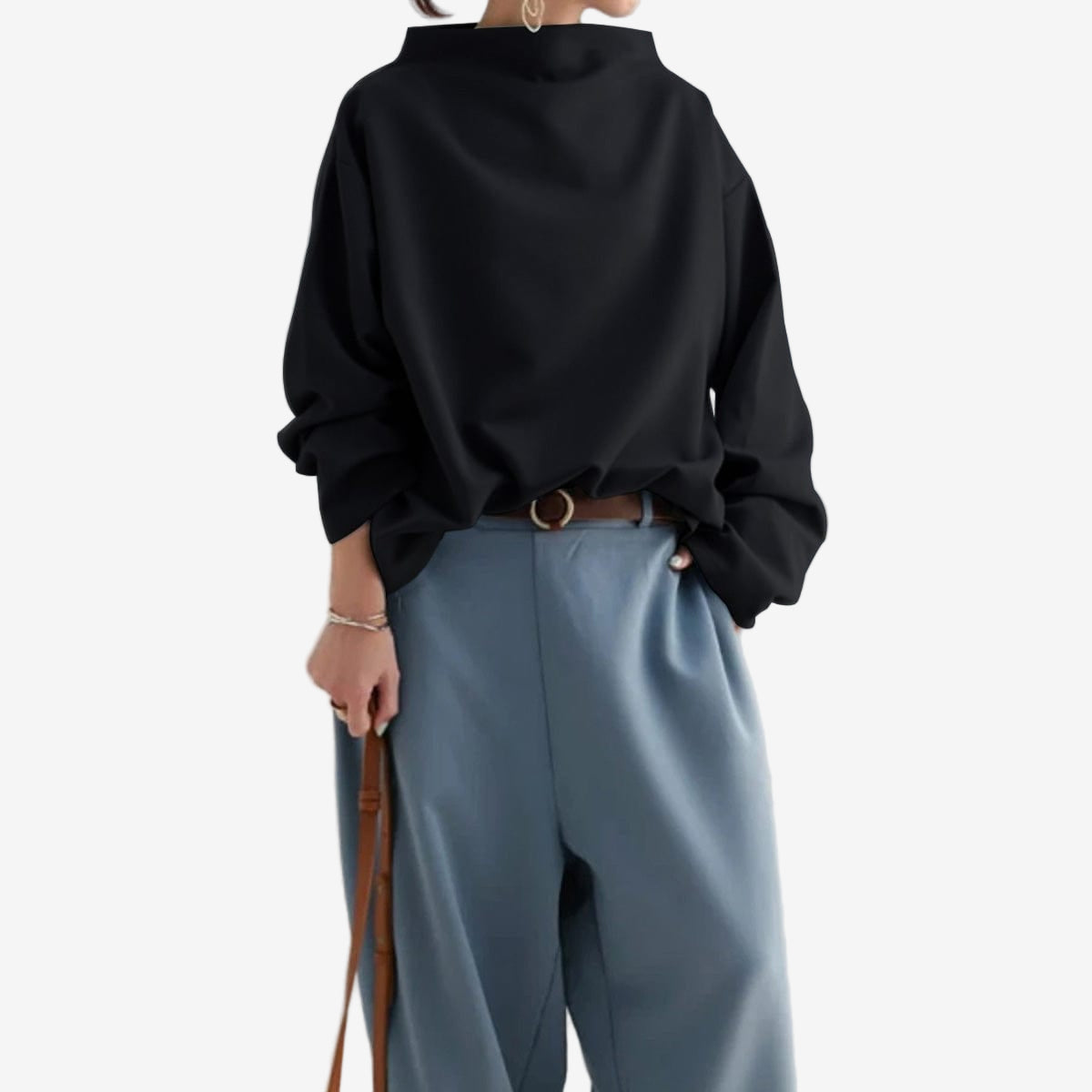 Elly™ Ležérní zkrácený svetr