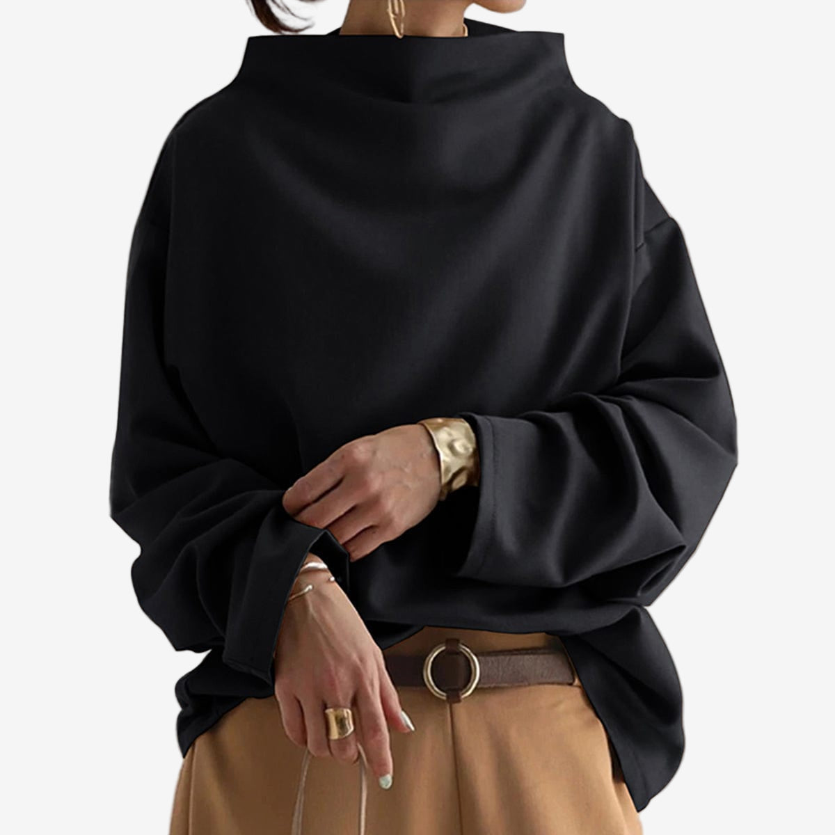 Elly™ Ležérní zkrácený svetr