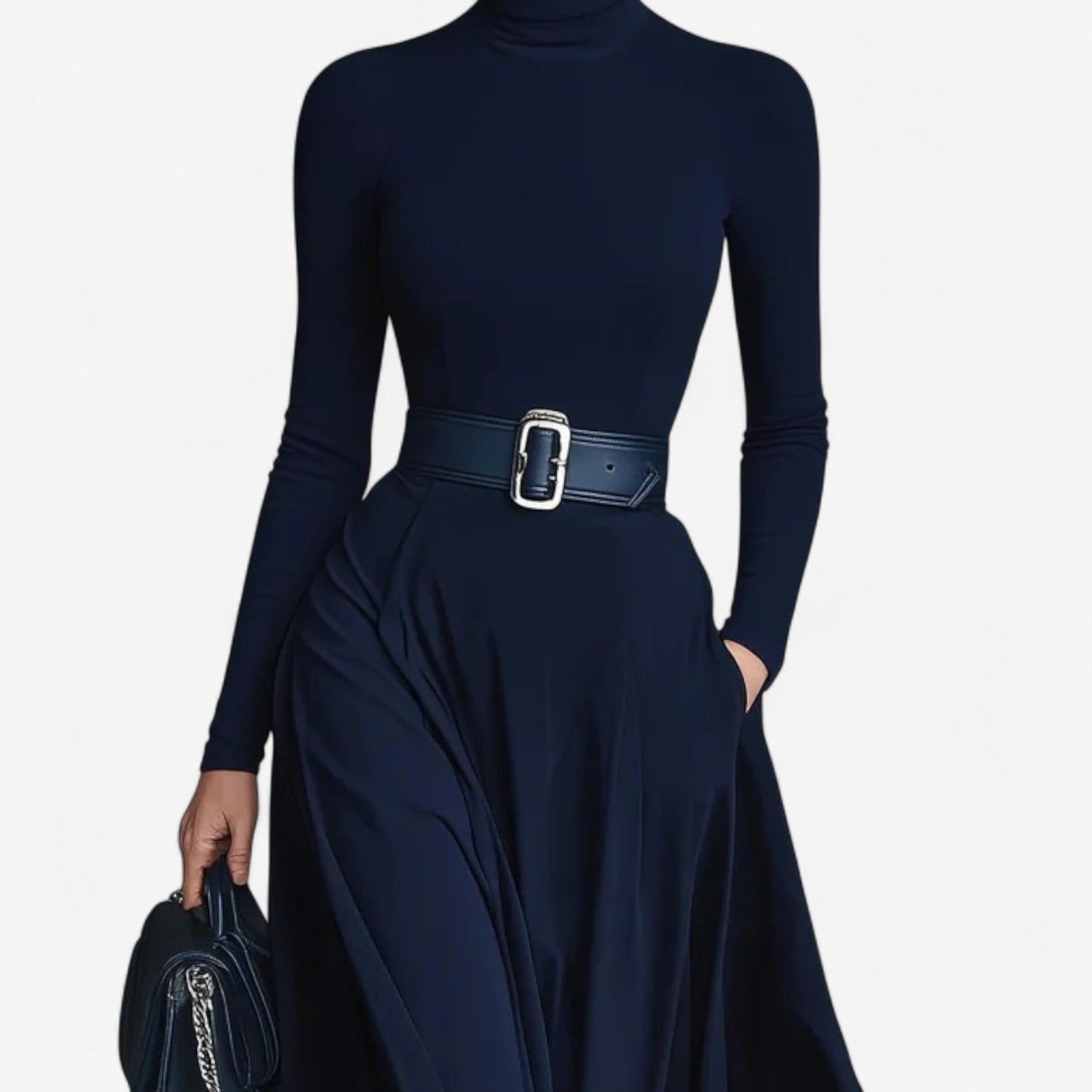 Yvelise™ Maxi šaty s vysokým výstřihem