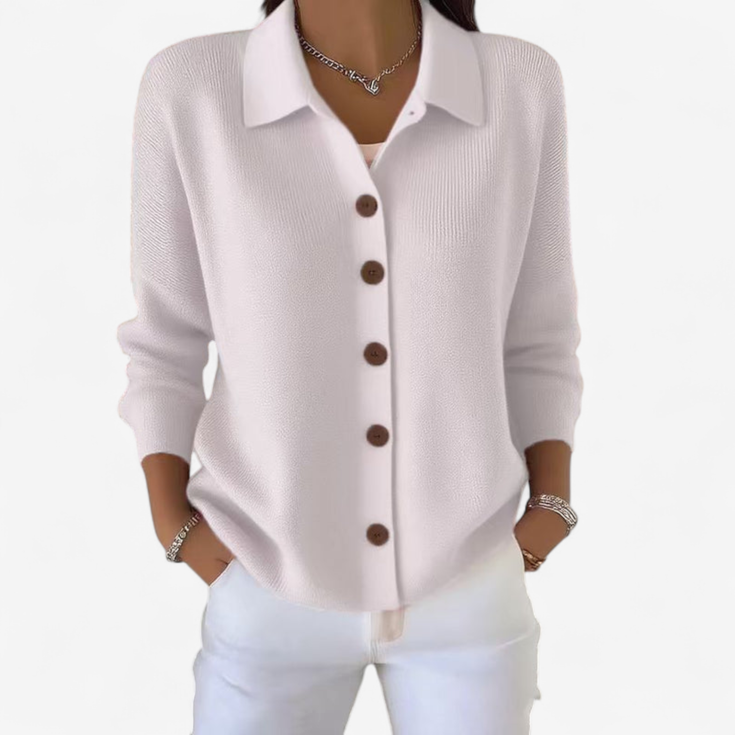 Adrienne™ Elegantní sako na knoflíky