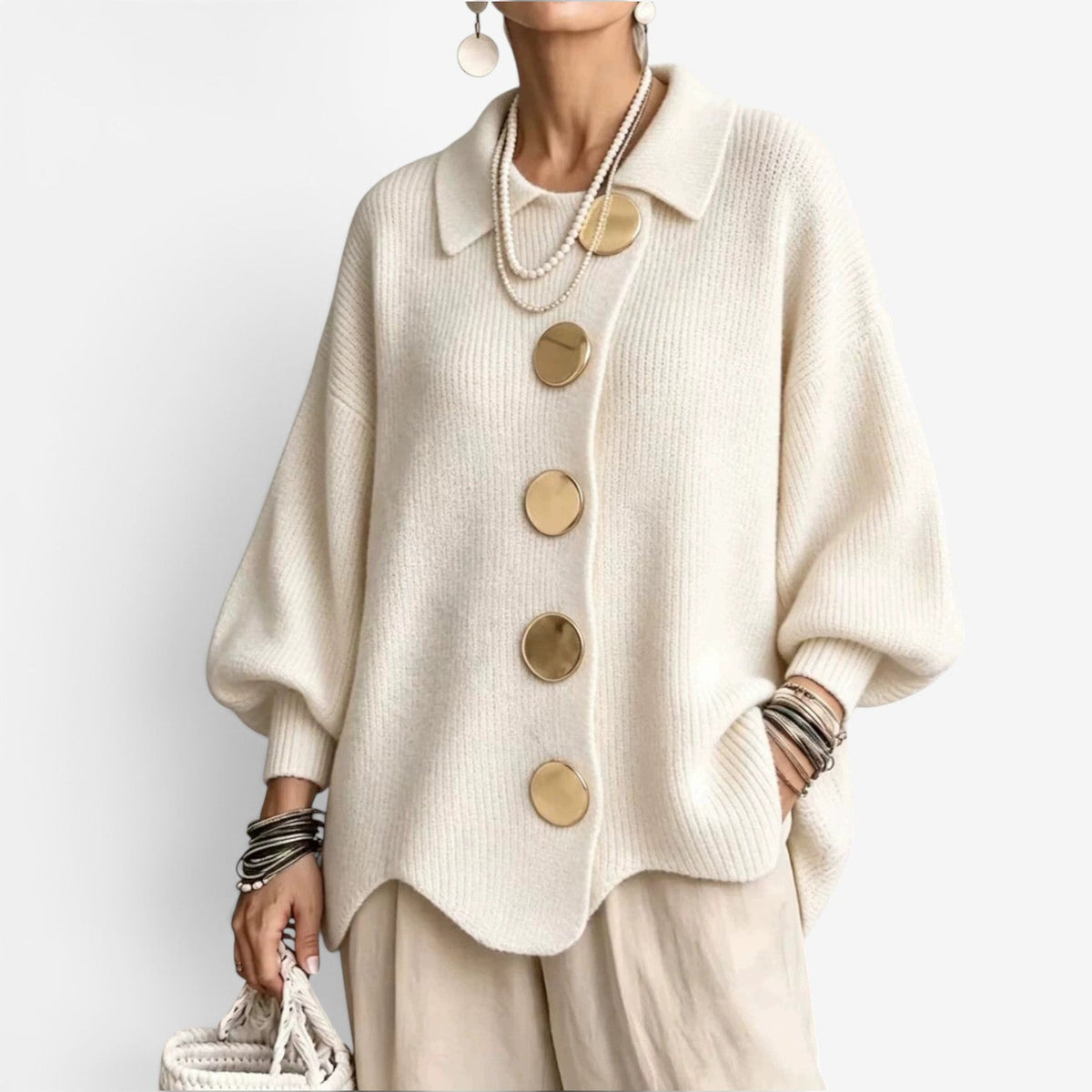 Chona™ Oversized pletený kardigan