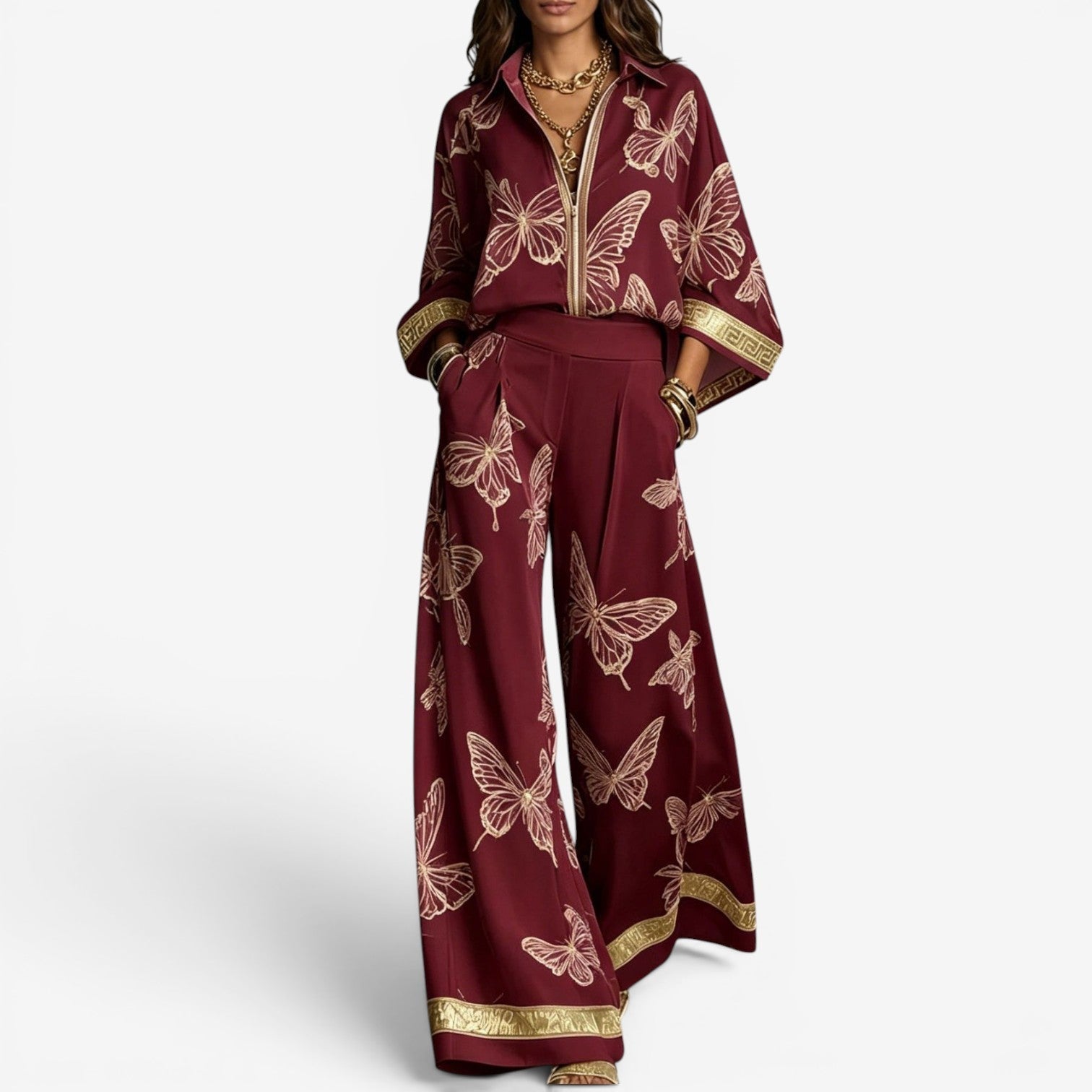 Frea™ Printed Trouser Set