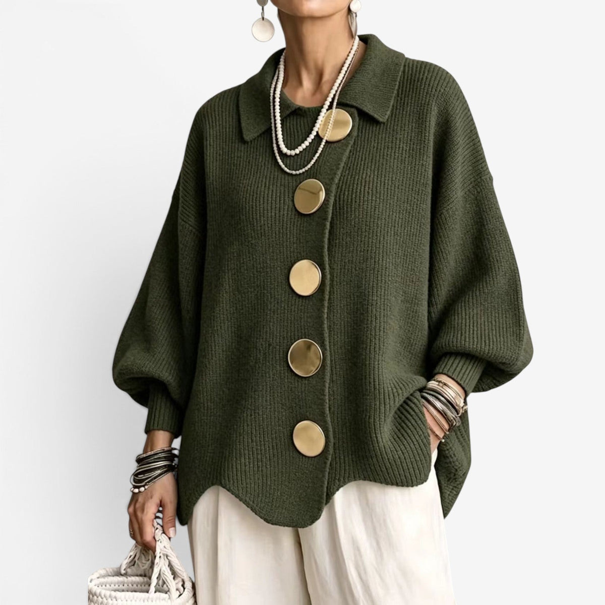 Chona™ Oversized pletený kardigan