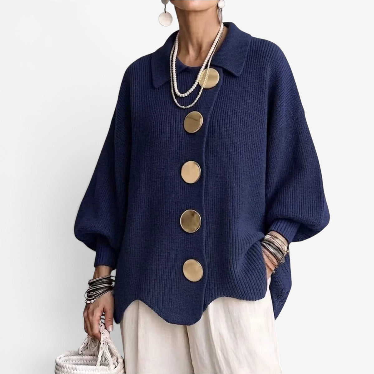 Chona™ Oversized pletený kardigan
