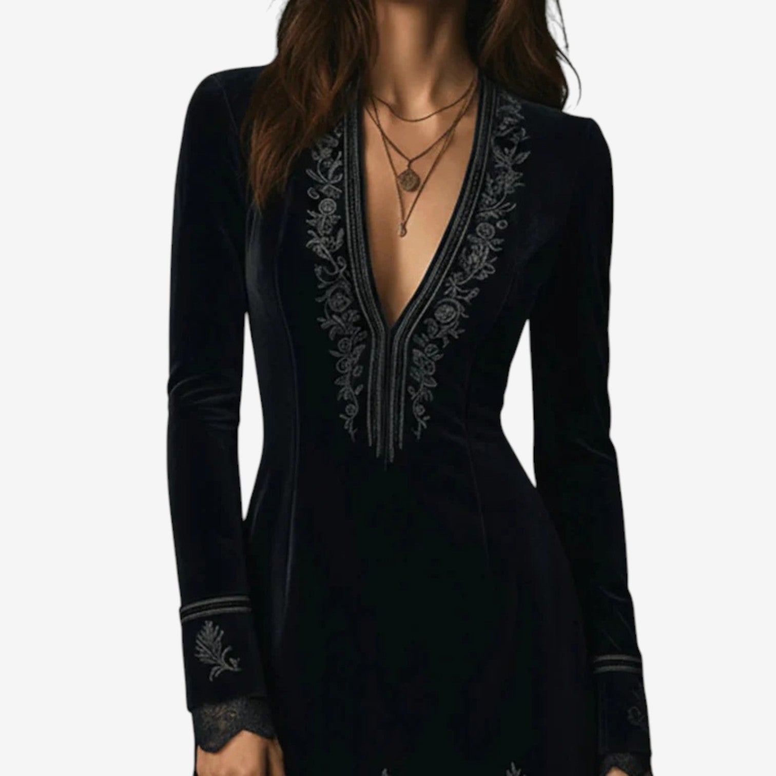 Vitali™ Sametové šaty