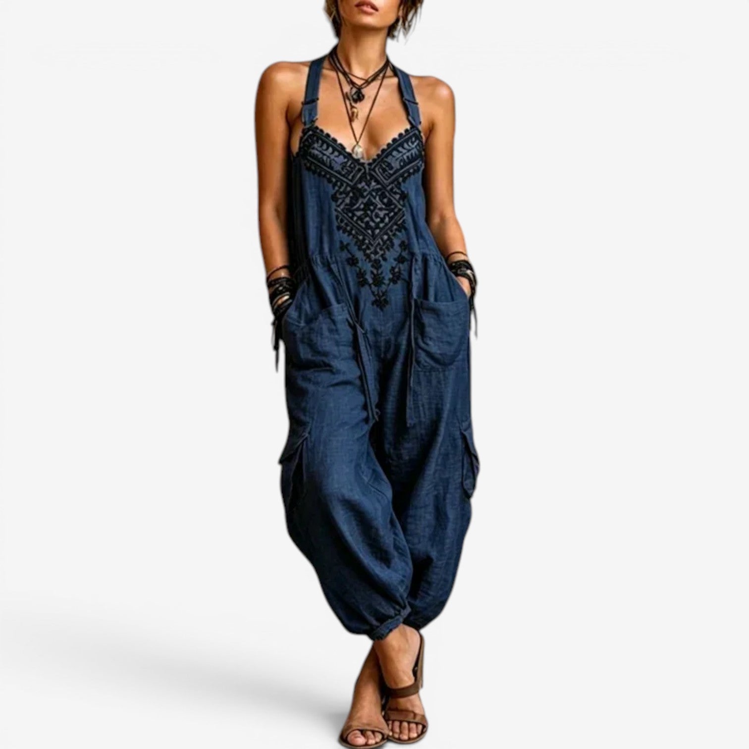 Emellia™ Overal v boho stylu