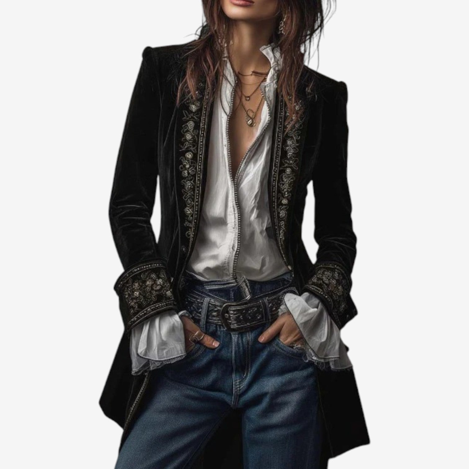 Ramousse™ Vyšívaný blejzr