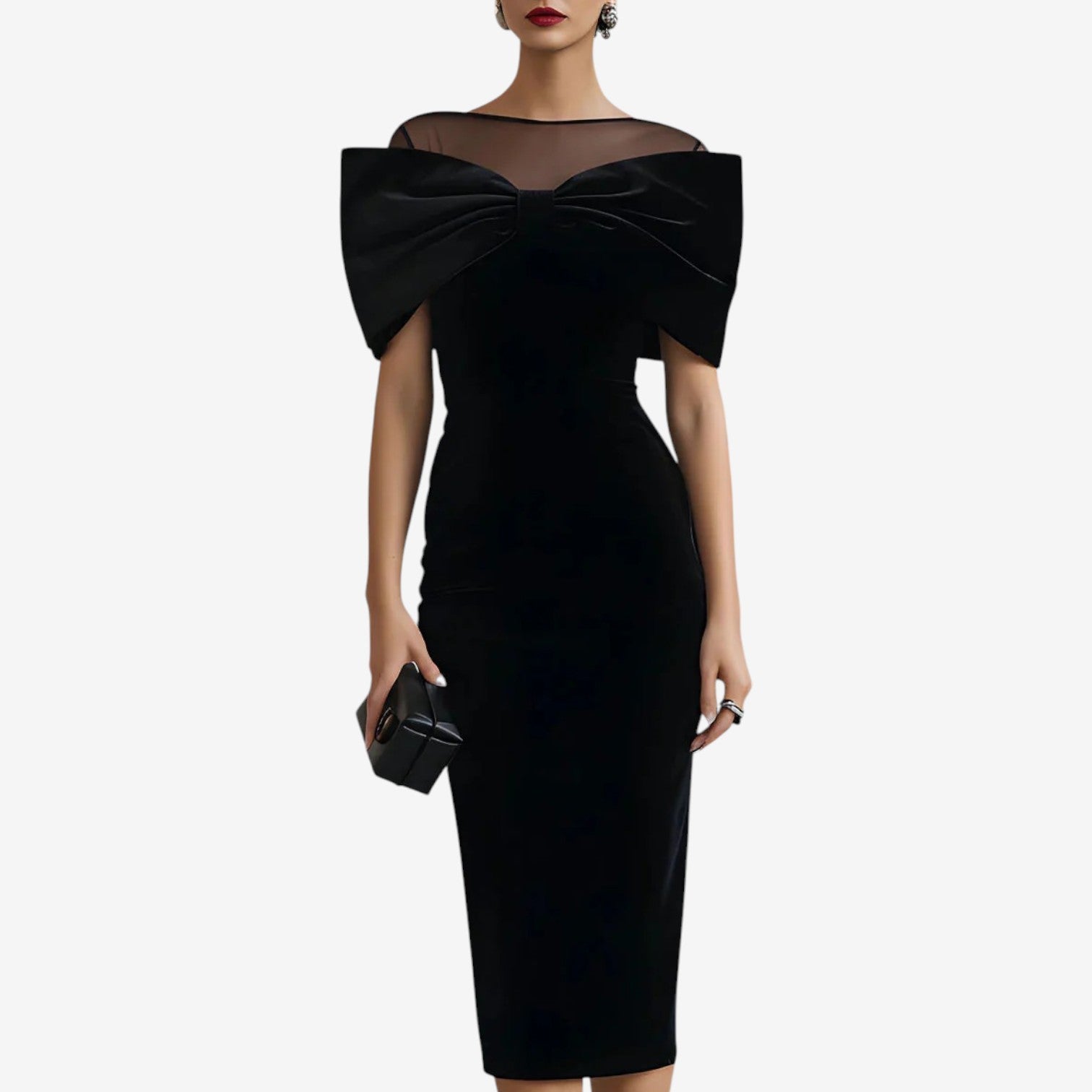 Crizelda™ Černé večerní šaty