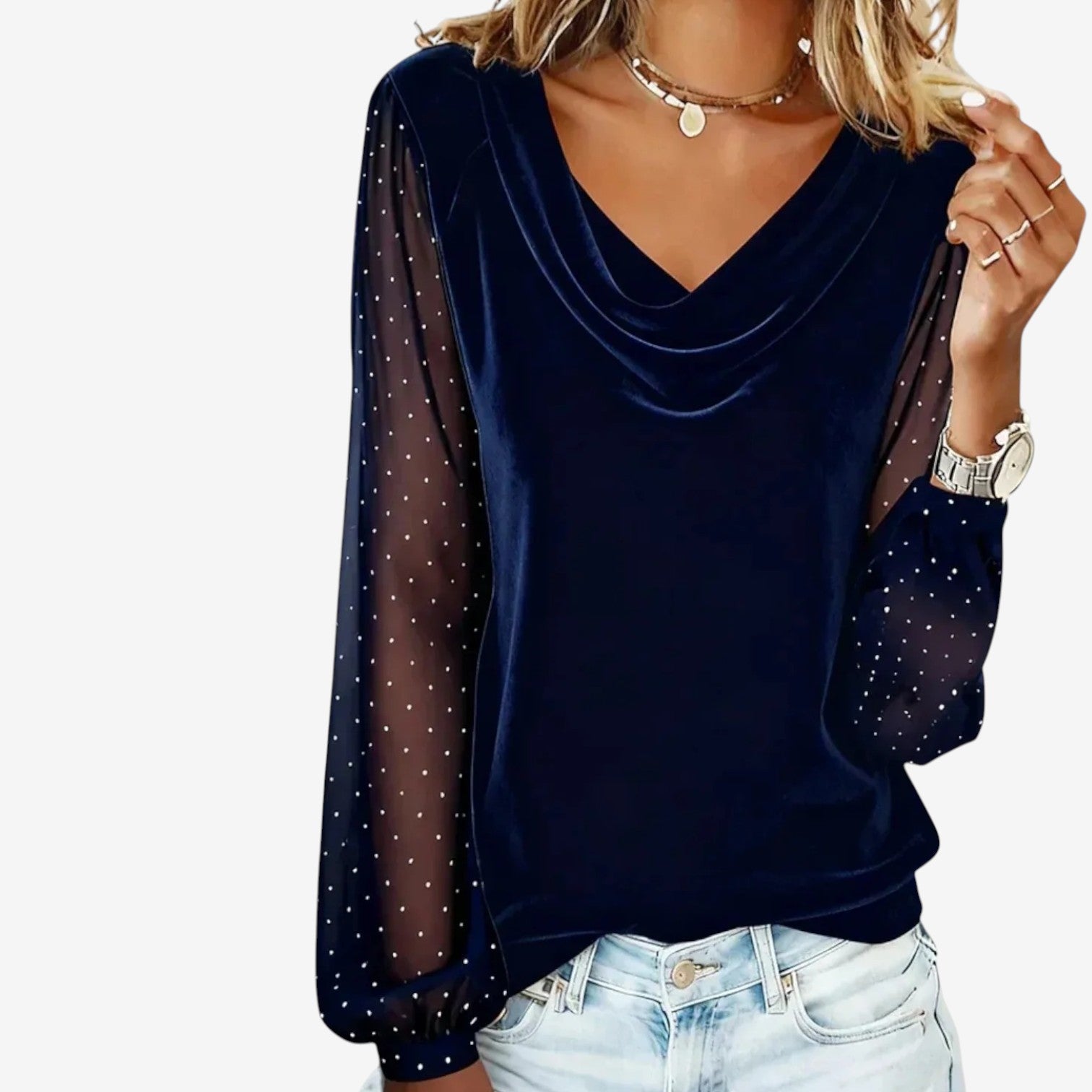 Floreani™ Elegantní splývavá halenka