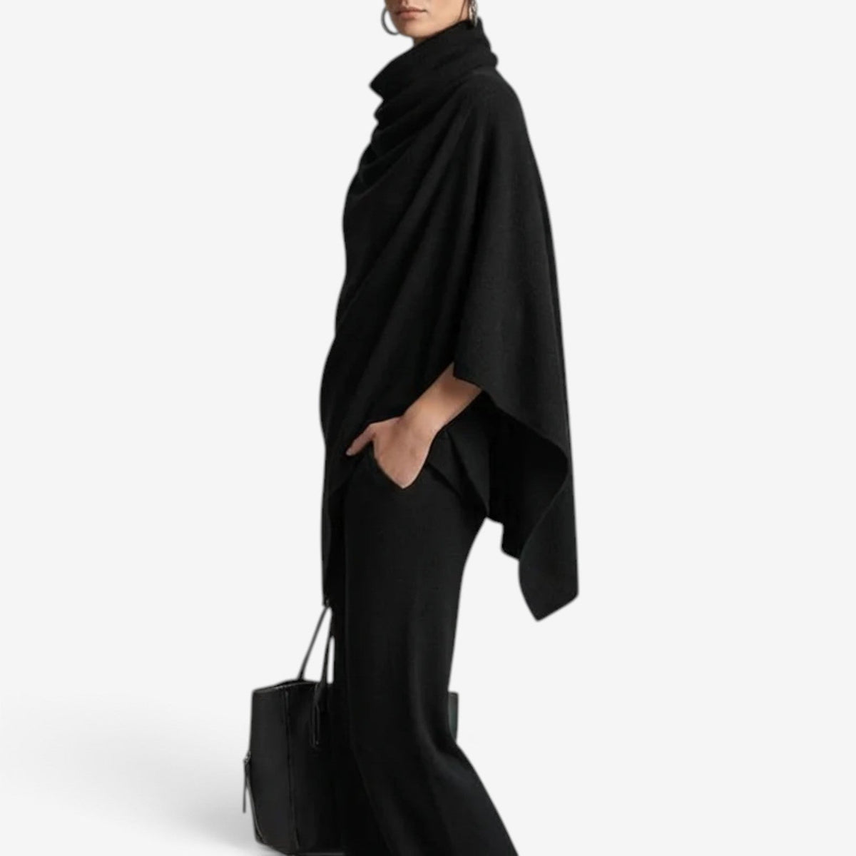 Cassandra™ Drapovaný komplet poncho s kalhotami