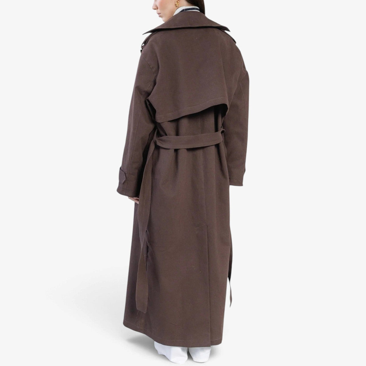Coralie™ Strukturovaný dlouhý trenčkot