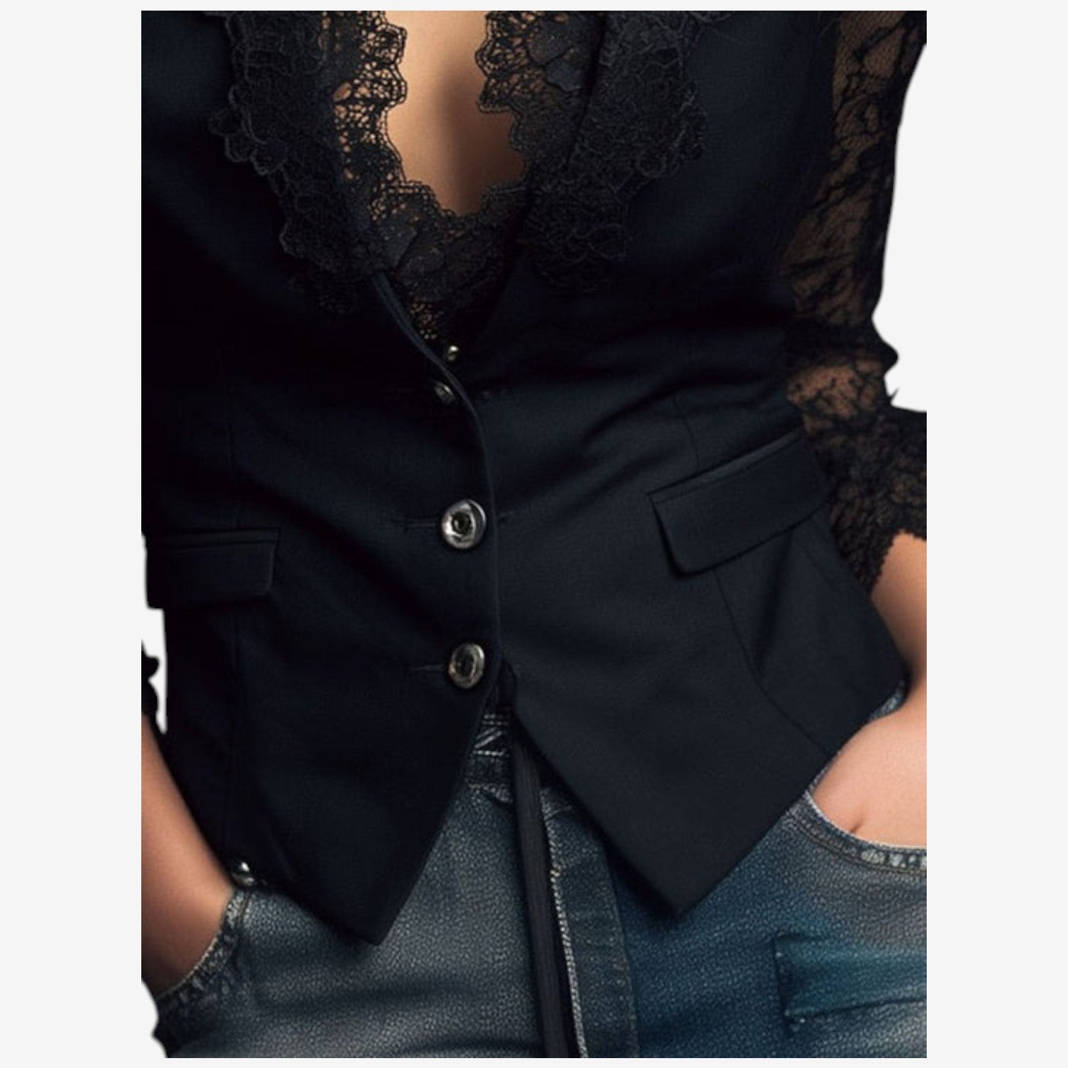 Arianna™ Elegantní vesta s výstřihem