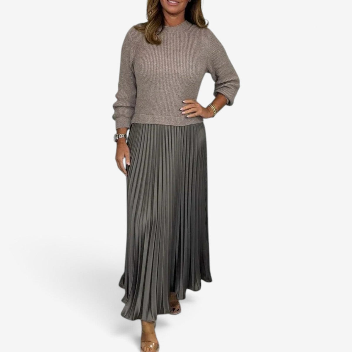 Rixie™ Pletené dvoudílné šaty