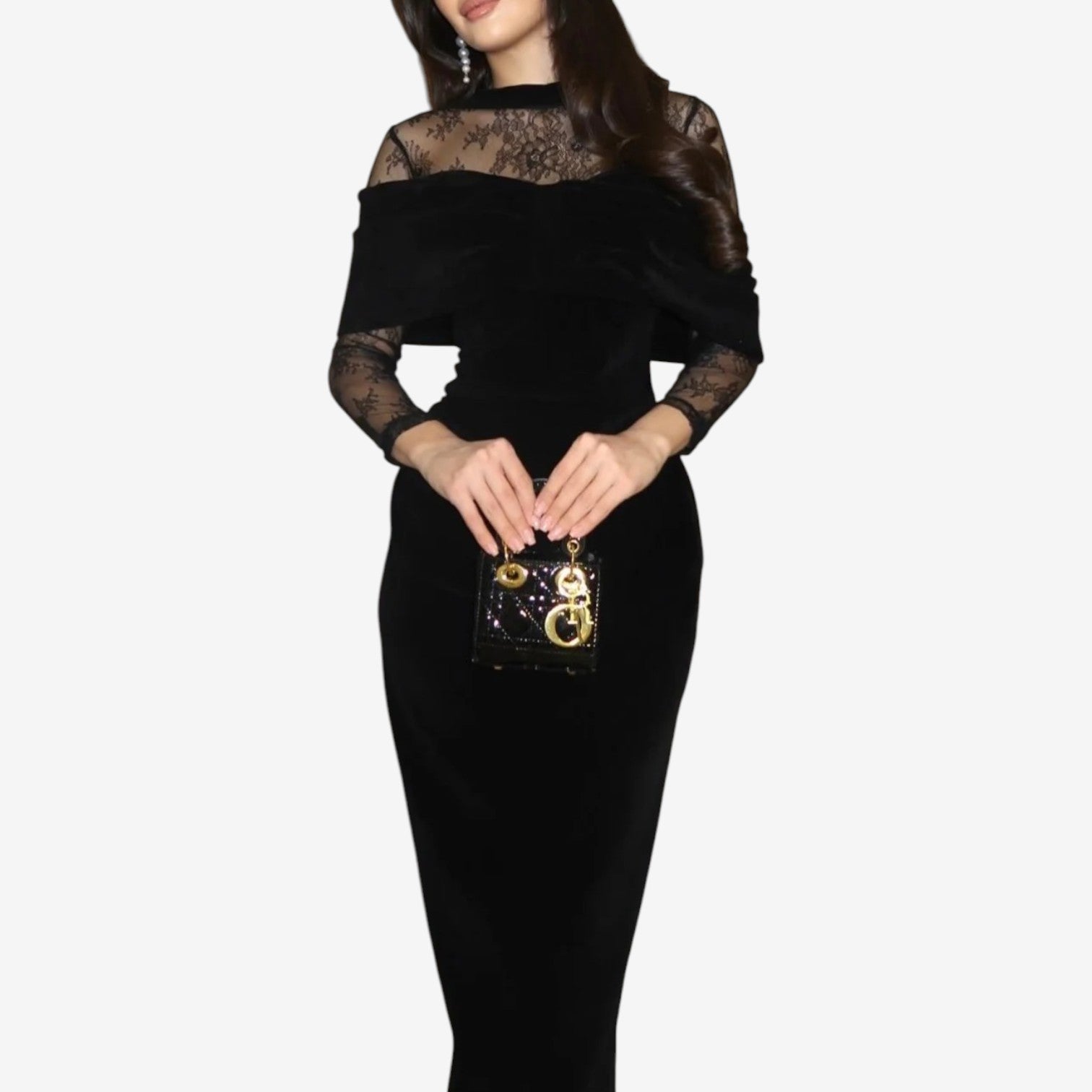 Stephania™ Krajkové Večerní Šaty