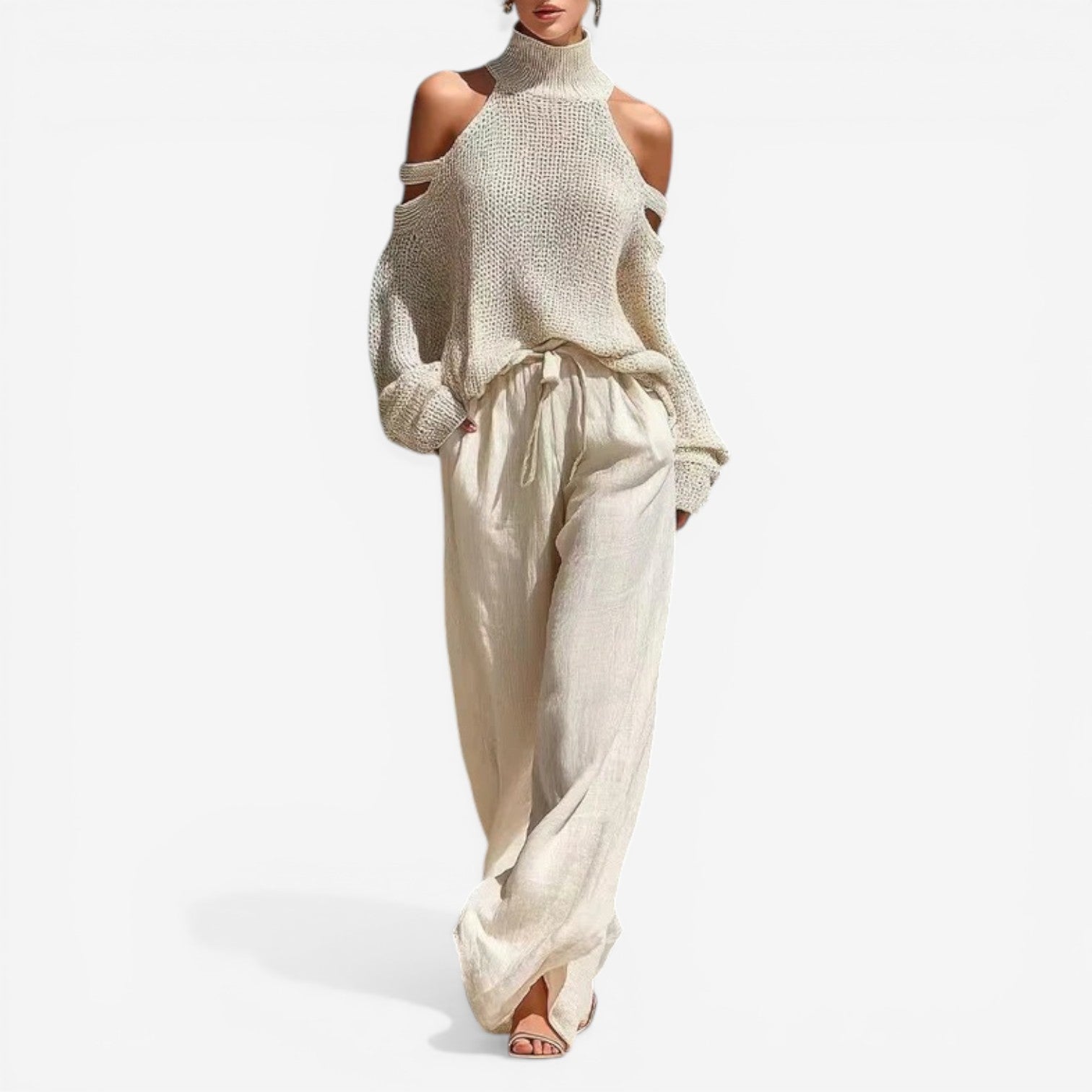 Neri™ Měkký svetr s výstřihem