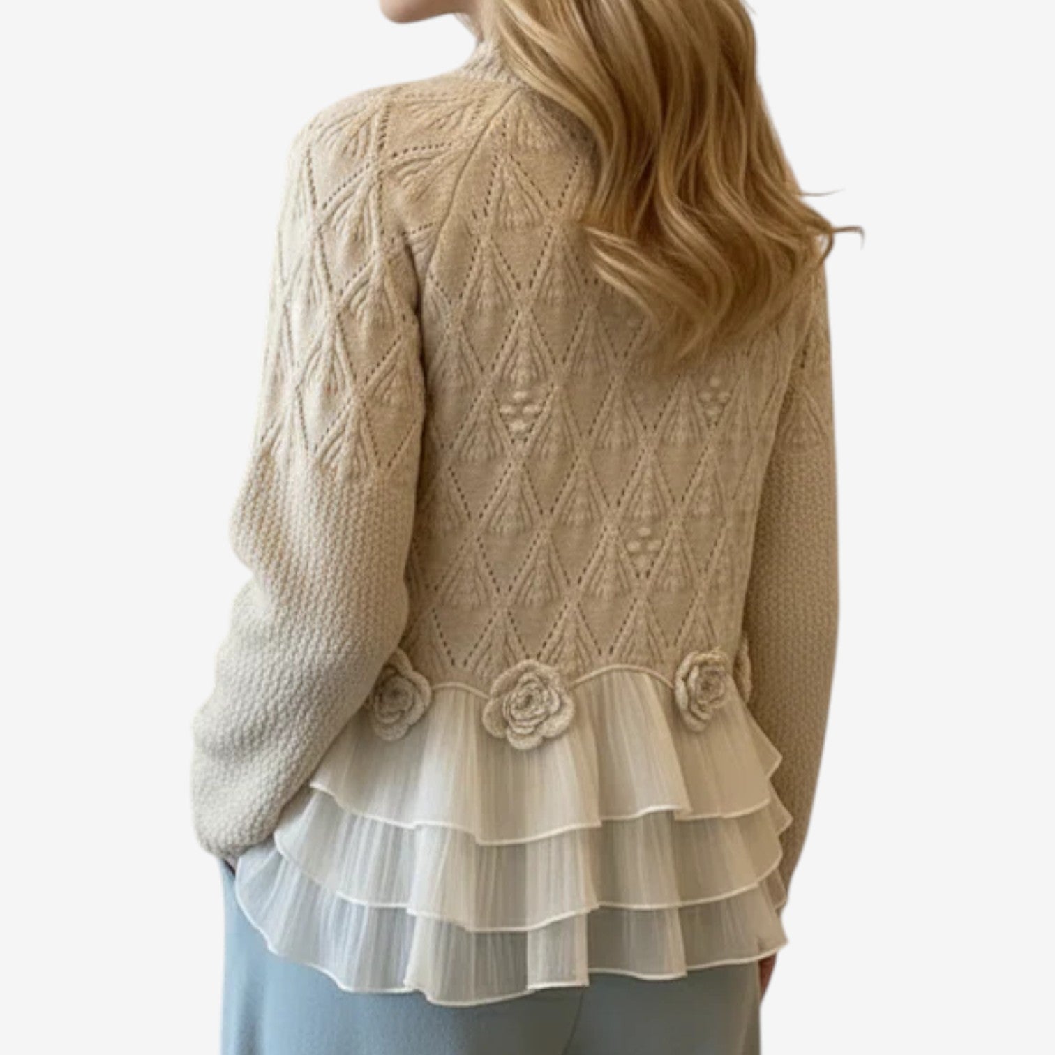 Graci™ Elegantní krajkový svetr