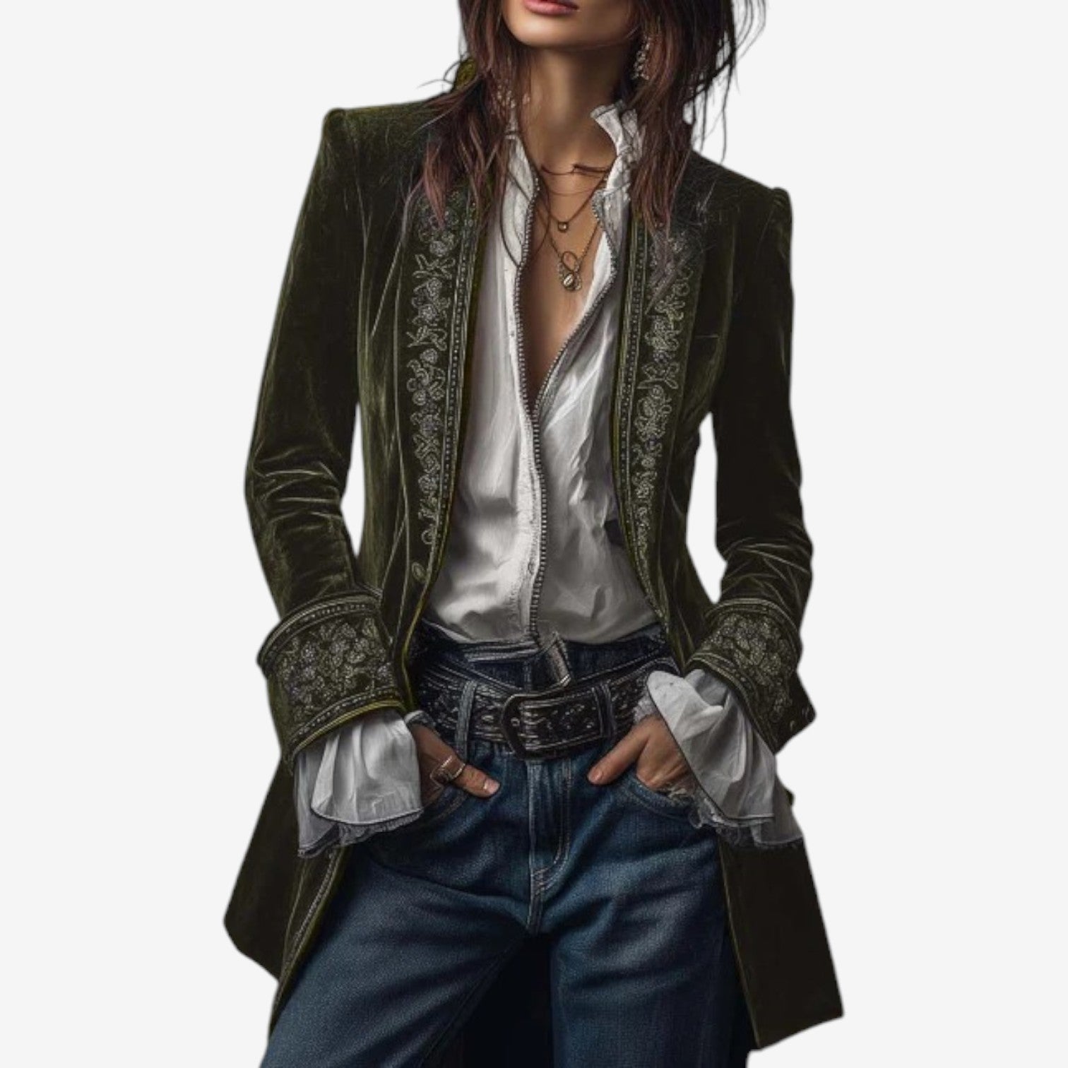 Ramousse™ Vyšívaný blejzr