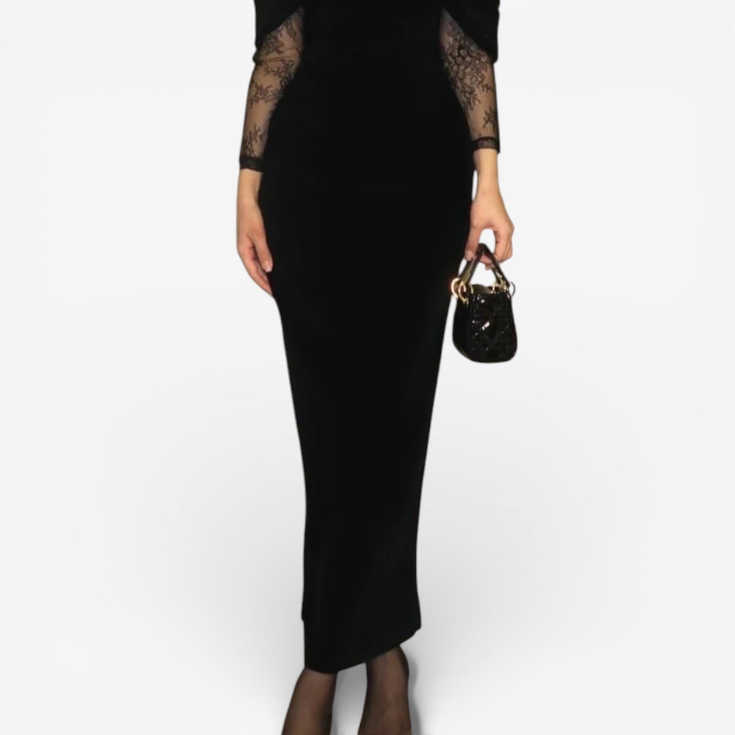 Stephania™ Krajkové Večerní Šaty