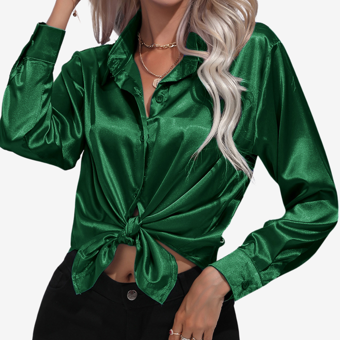 Alvira™ Elegantní hedvábná košile