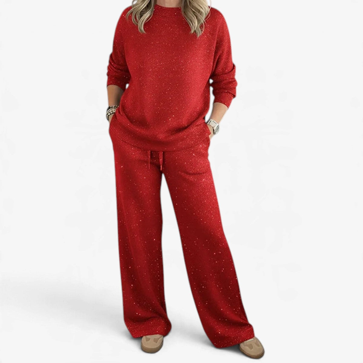Scarlett™ Sváteční třpytivý dvoudílný set