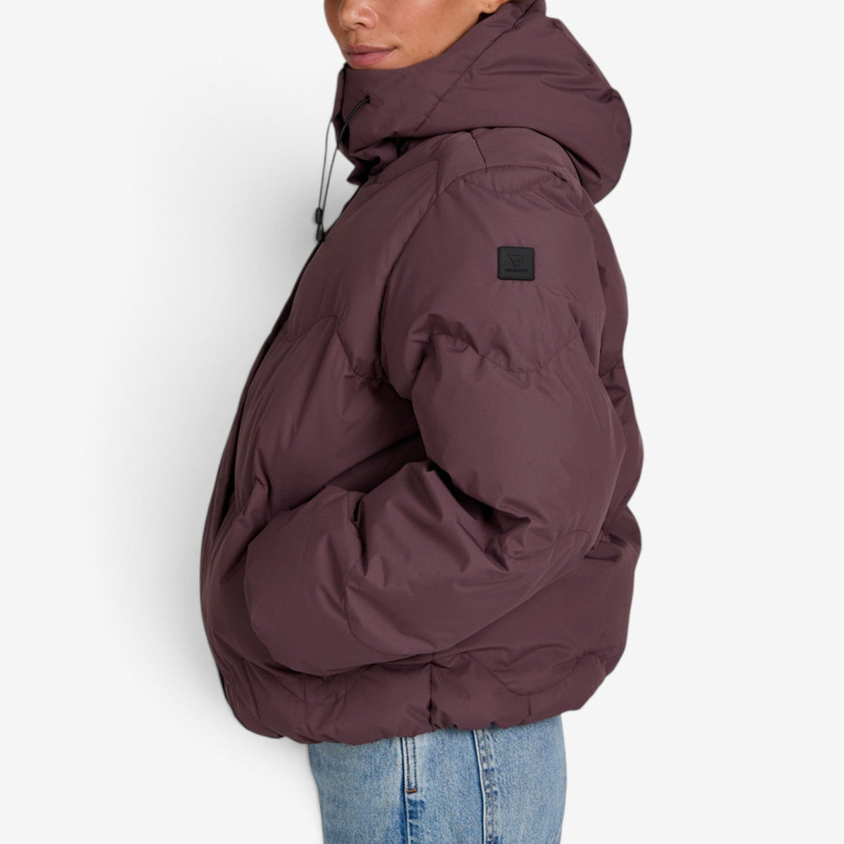 Sienna™ Oversize prošívaná bunda s kapucí