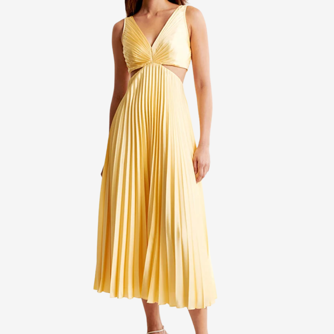 Vivienne™ Večerní midi šaty s odhalenými zády