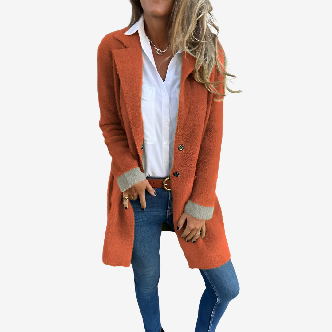 Martine™ Dlouhý pletený kardigan