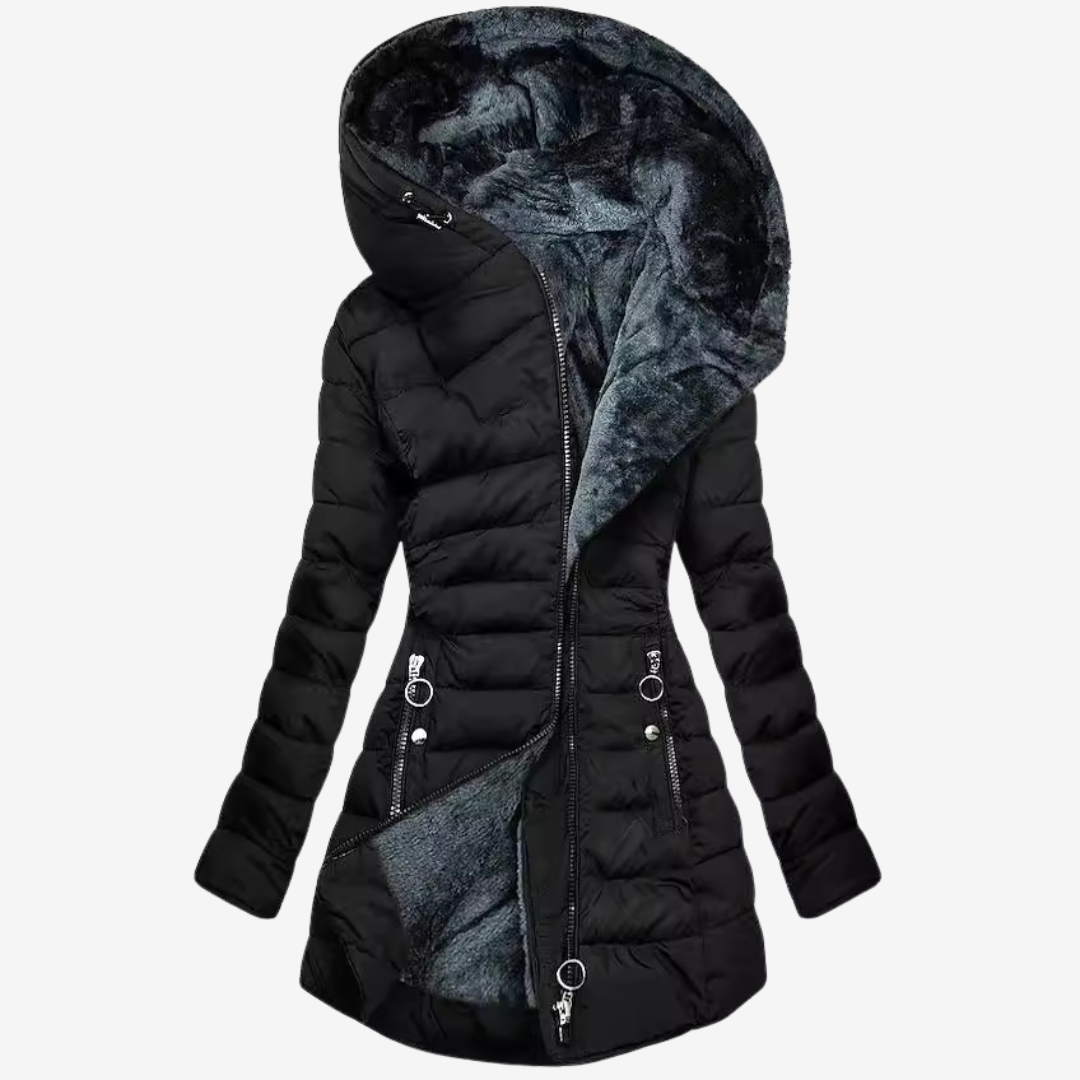 Rosana™ Kabát z umělé kožešiny