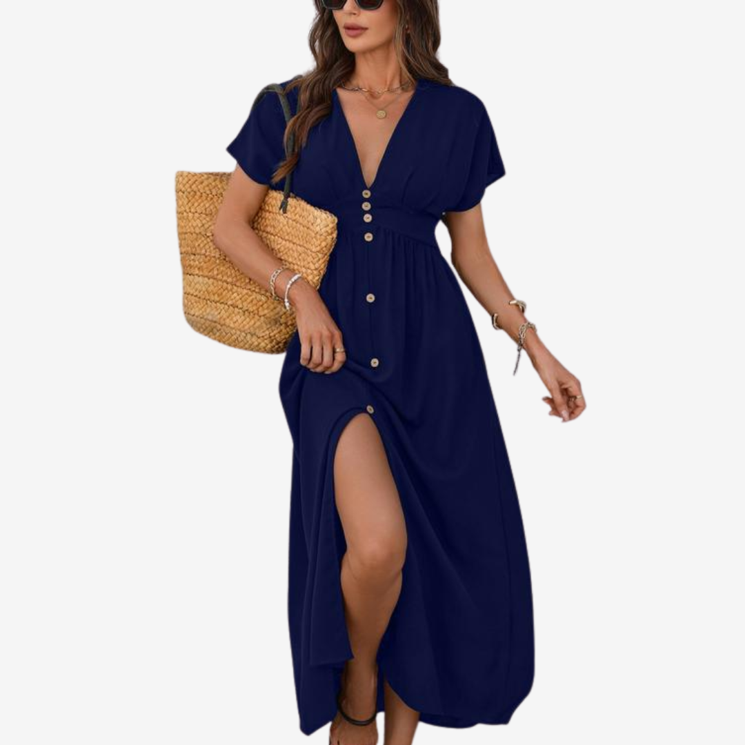 Serena™ Elegantní šaty s rozparkem