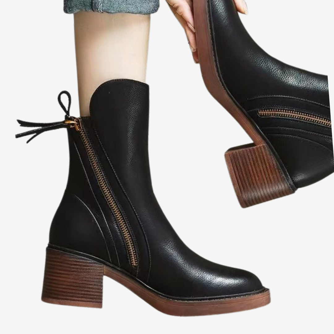 Calista™ Zip na blokovém podpatku