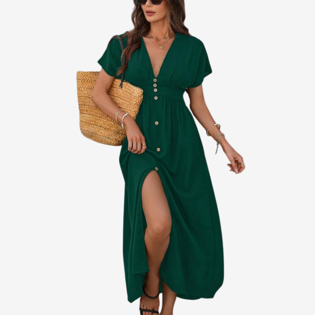 Serena™ Elegantní šaty s rozparkem