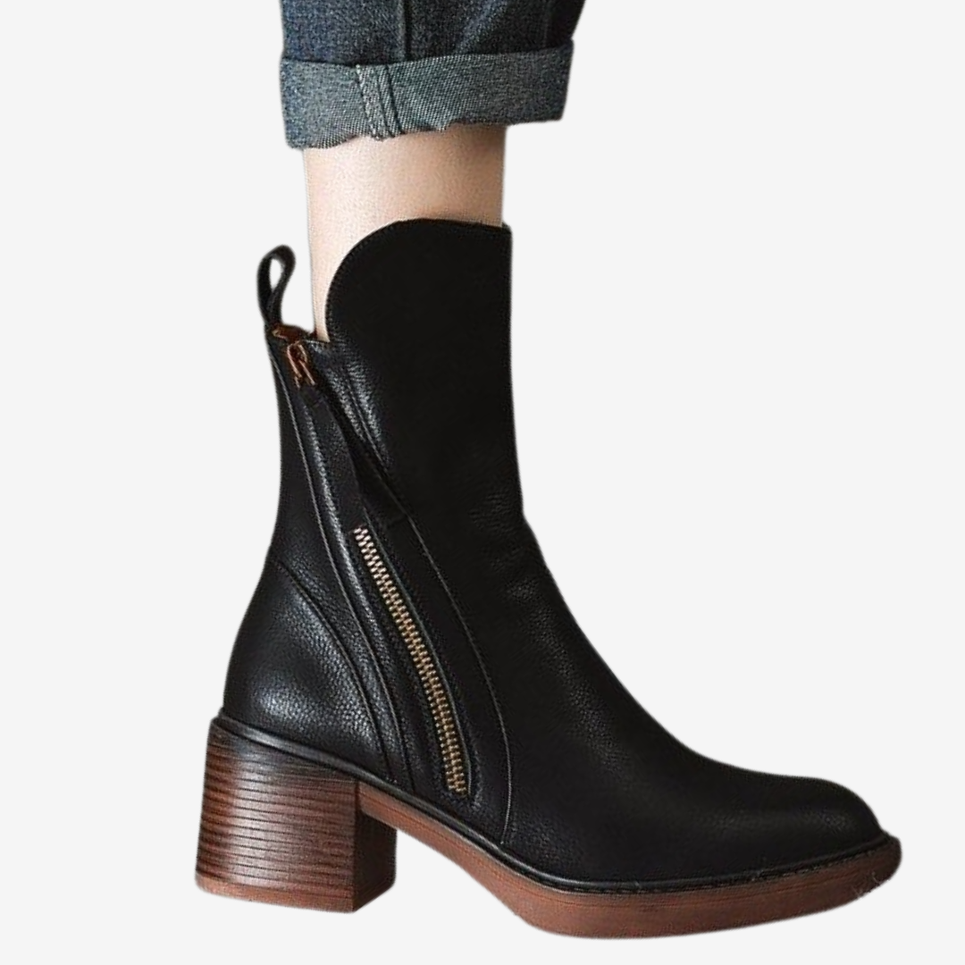 Calista™ Zip na blokovém podpatku