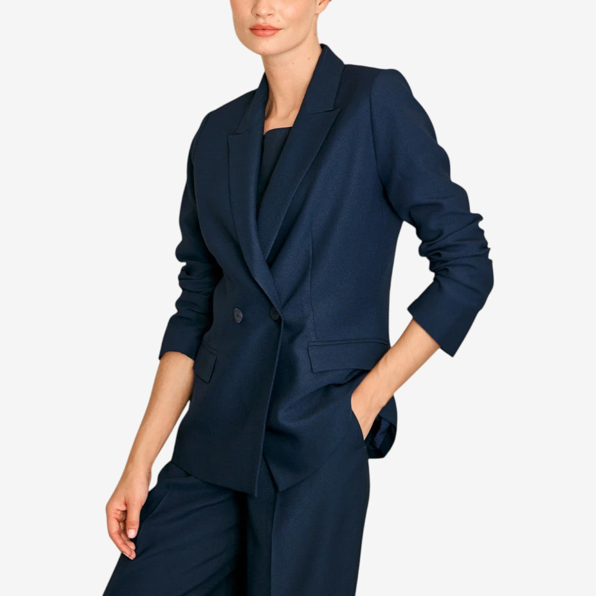 Olivia™ Dvouřadový střižený blazer