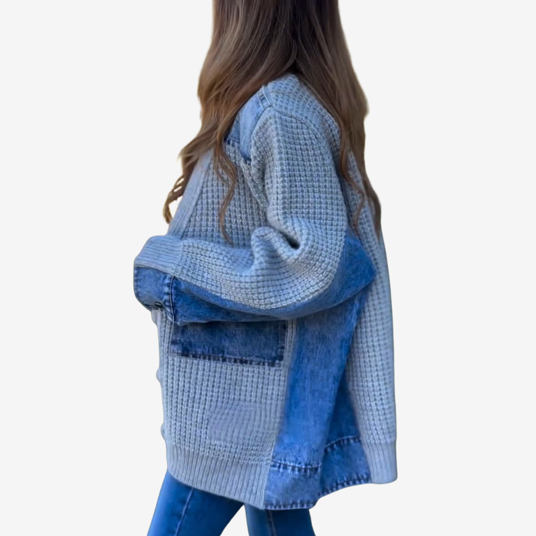 Malika™ Patchworkový kardigan