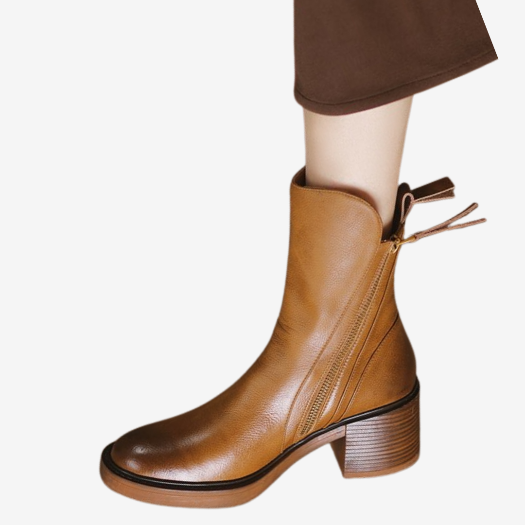 Calista™ Zip na blokovém podpatku